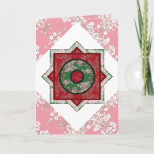 Carte Fleurs pour Noël