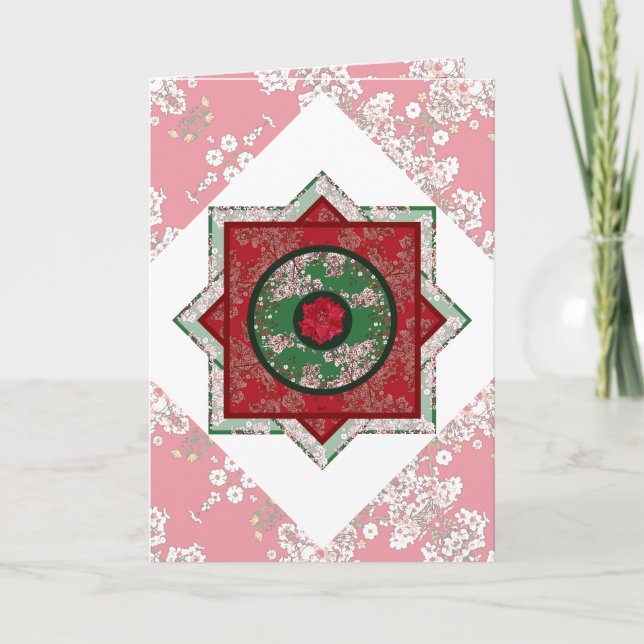 Carte Fleurs pour Noël (Devant)