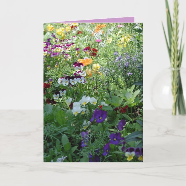 Carte Fleurs pour votre anniversaire (Devant)