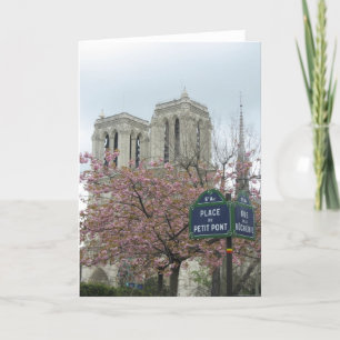 Carte Fleurs roses à Paris