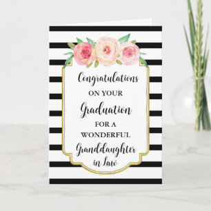 Carte Fleurs roses Grandgirl en droit