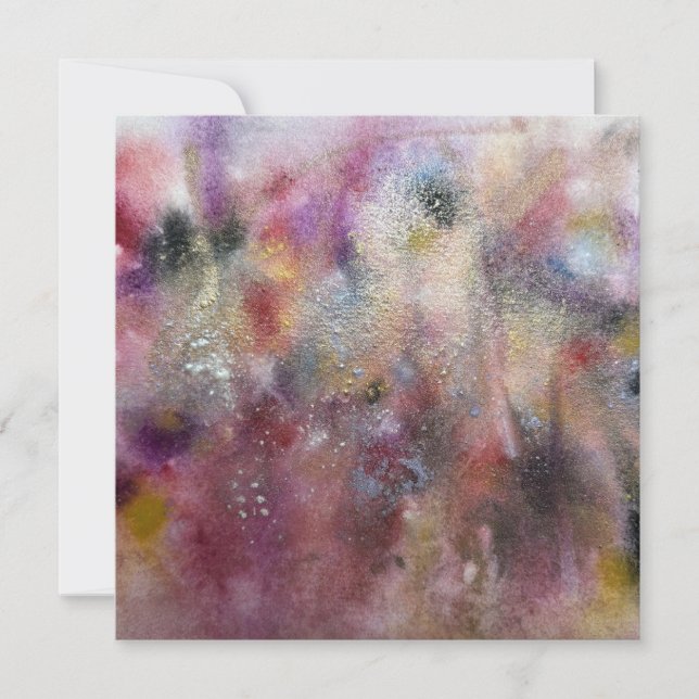 Carte Fleurs sauvages abstraites (Devant)