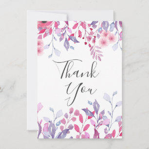 Carte Fleurs sauvages de campagne violettes