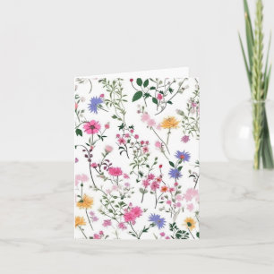 Carte Fleurs sauvages d'été