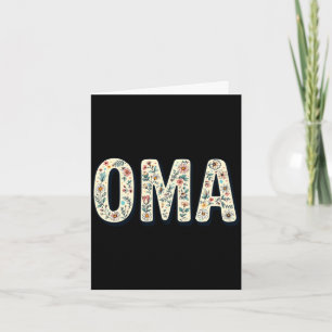Carte Fleurs sauvages oma floral fête des mères oma manc