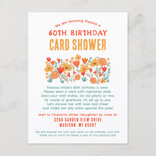 Carte Fleurs Sauvages pour Arrosage de Cartes d'an