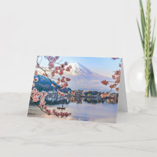 Carte Fleurs Spring Cherry Blossoms Japon