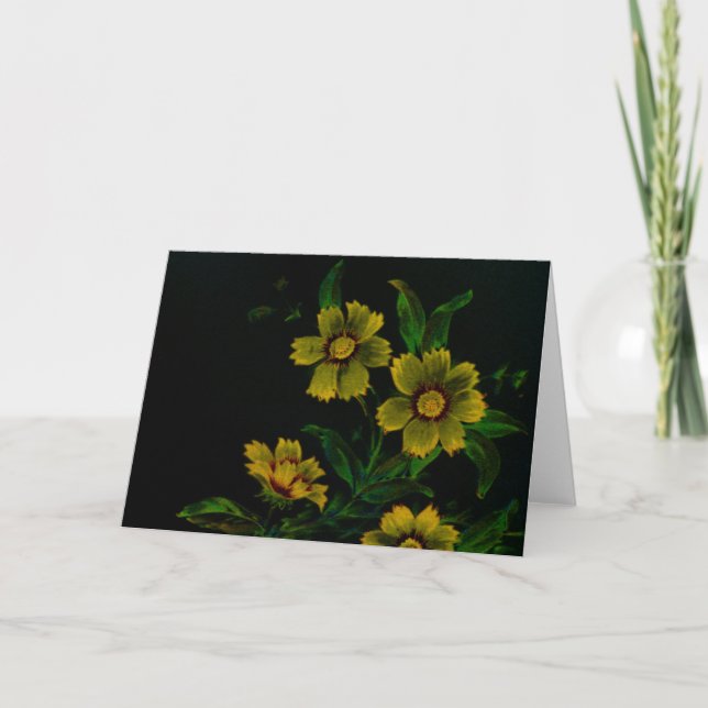 Carte Fleurs vintages (Devant)