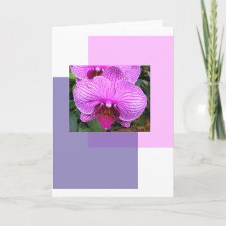 Carte Fleurs violettes Salutations