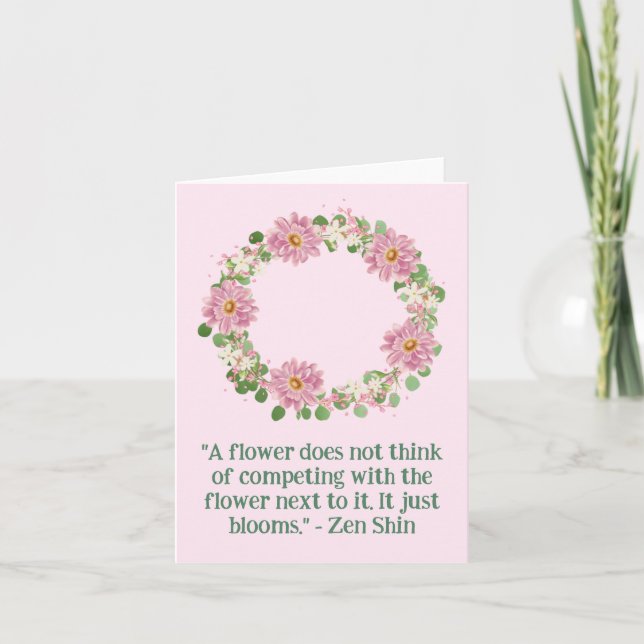 Carte Fleurs violettes vierges Courbe botanique Vintage (Devant)
