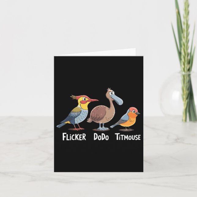 Carte Flickr Dodo Titmouse Funny (Devant)