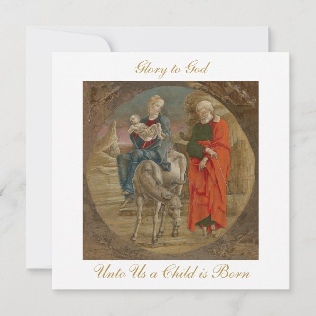 Carte Flight into Egypt Christian Christmas Greeting (Devant)