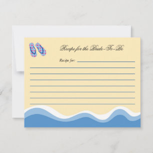 Carte Flip Flops Beach Bridal Recette