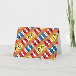 Carte Flip Flops couleur primaire Grille