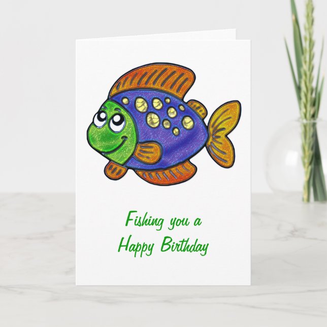 Carte Flirty Fish Anniversaire (Devant)