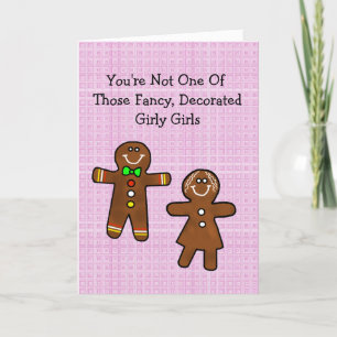 Carte Flirty Gingerbread Man Romantic Card