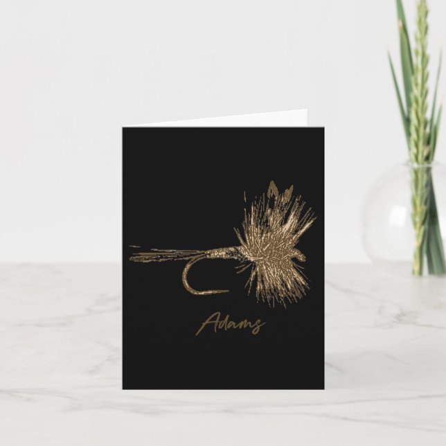 Carte Flly Fishing Lure Adams Vintage (Devant)