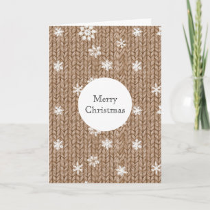 Carte Flocons de neige de Noël au cacao crème