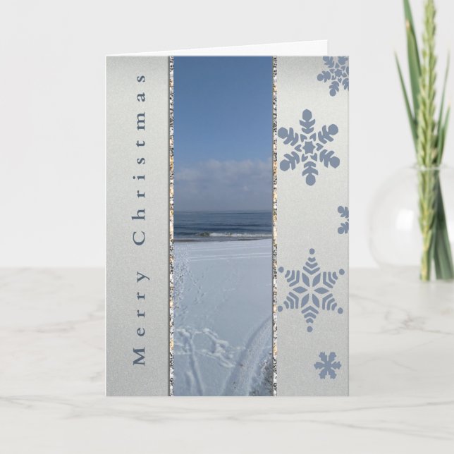 Carte Flocons de neige élégants d'hiver (Devant)