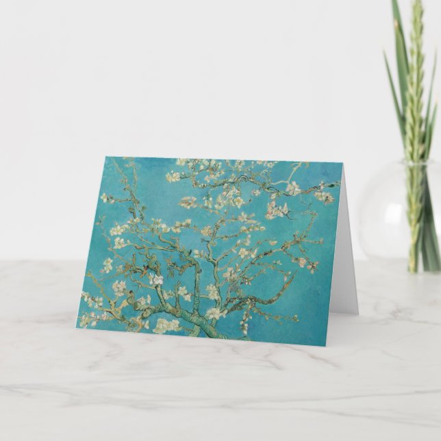 Carte Floraison d'amandier, Peinture à l'huile, Vincent  (Devant)