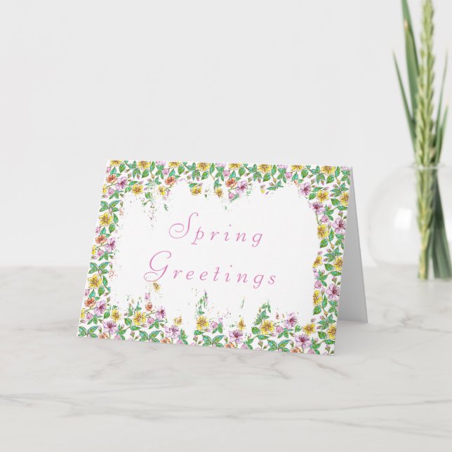 Carte Floraison printanière (Devant)