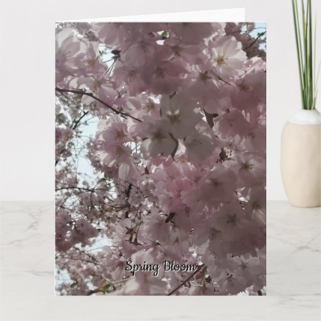 Carte Floraison printanière (Devant)