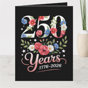 Carte Floral 250e anniversaire 1776 2026