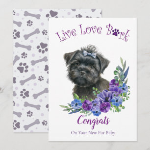 Carte Floral Affenpinscher