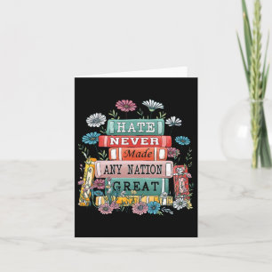 Carte Floral Books Flower Anti Trump Democrat President