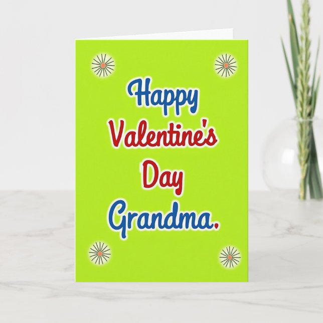 Carte Floral Burst Grandma Card (Devant)