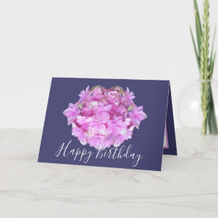 Carte Floral Chic Bouquet Rose Hydrangea Floral Annivers
