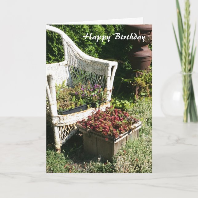 Carte Floral Country Charm Anniversaire Salutation (Devant)
