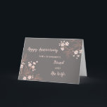 Carte Floral Friend et son anniversaire de femme<br><div class="desc">Bonne carte d'anniversaire mariage pour ami et sa femme avec des fleurs roses et blanches assez claires,  et verset chaleureux.</div>