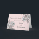 Carte Floral Friend et Son Mari Anniversaire<br><div class="desc">Joyeuse carte d'anniversaire mariage pour l'amie et son mari avec de jolies fleurs roses et blanches,  et vers sincère.</div>