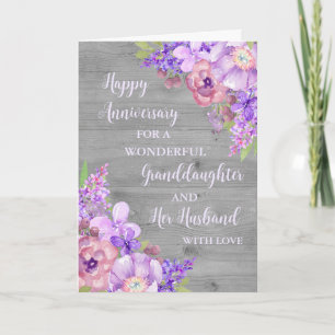 Carte Floral Grandgirl et son mari Anniversaire