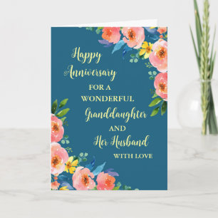 Carte Floral Grandgirl et son mari Anniversaire