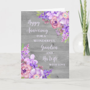 Carte Floral Grandson et son anniversaire de femme