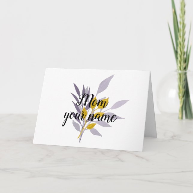 Carte Floral Maman Cadeau 1 (Devant)