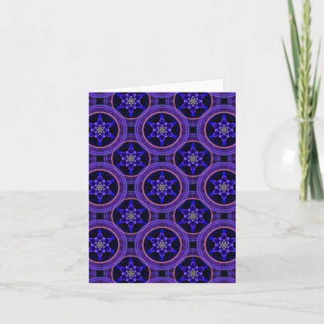 Carte Floral Modern Boho Elegant Abstract Pattern #505 (Devant)