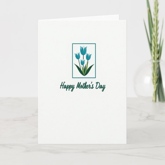 Carte Floral Mothers Day Framed Card (Devant)