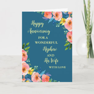 Carte Floral Nephew et son anniversaire de femme