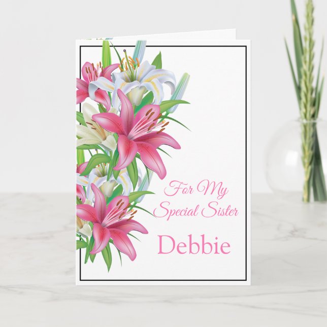 Carte Floral Print Custom (Devant)