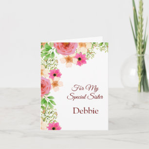 Carte Floral Print Custom