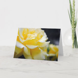 Carte Floral rose jaune 5