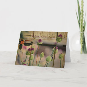 Carte Floral rustique inspiré