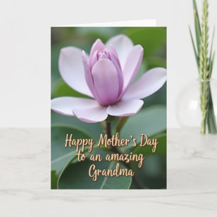 Carte Floral Script pour la Fête des Mères