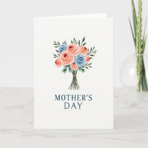 Carte florale à l'aquarelle