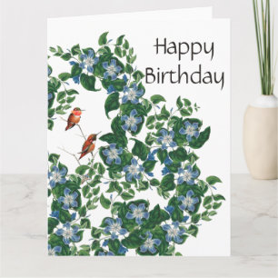 Carte Florale Birds