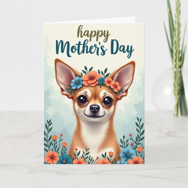 Carte Florale Canine Mat (Devant)