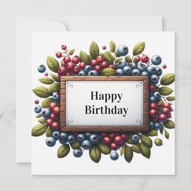 carte florale d'anniversaire heureuse (Devant)